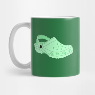 Green Crocs Shoe Mug